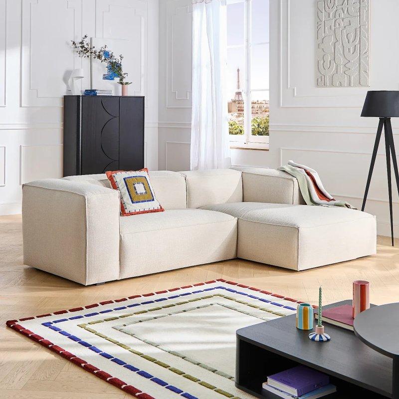 Çam Yeşili Buklet Kumaş Sağ Köşe Koltuk - 269x169 cm - 154533