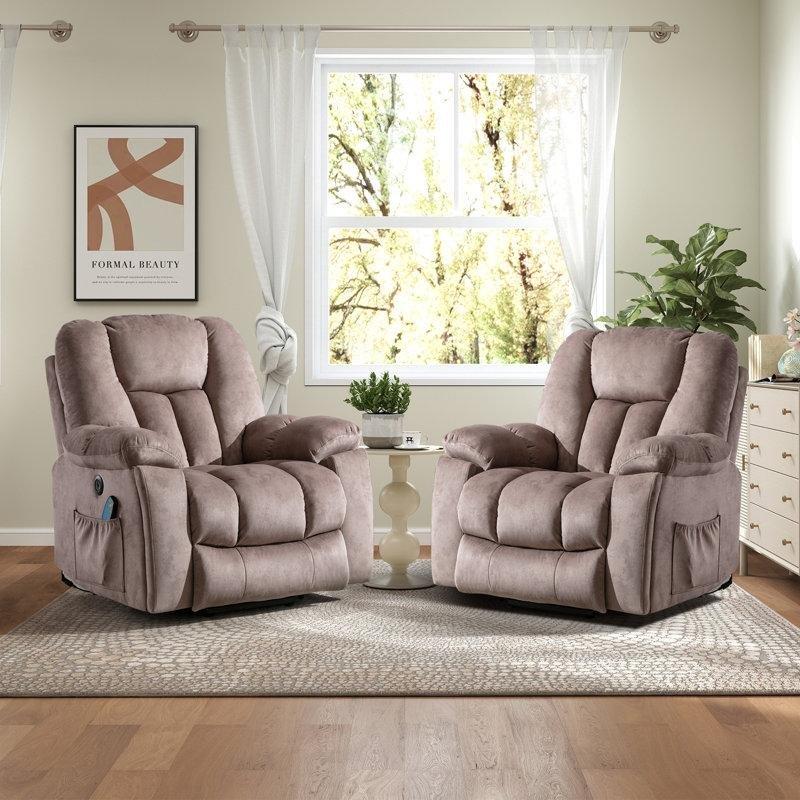 Camel Kadife Isıtmalı Masajlı Asansörlü Elektrikli Tv Koltuğu - 156463