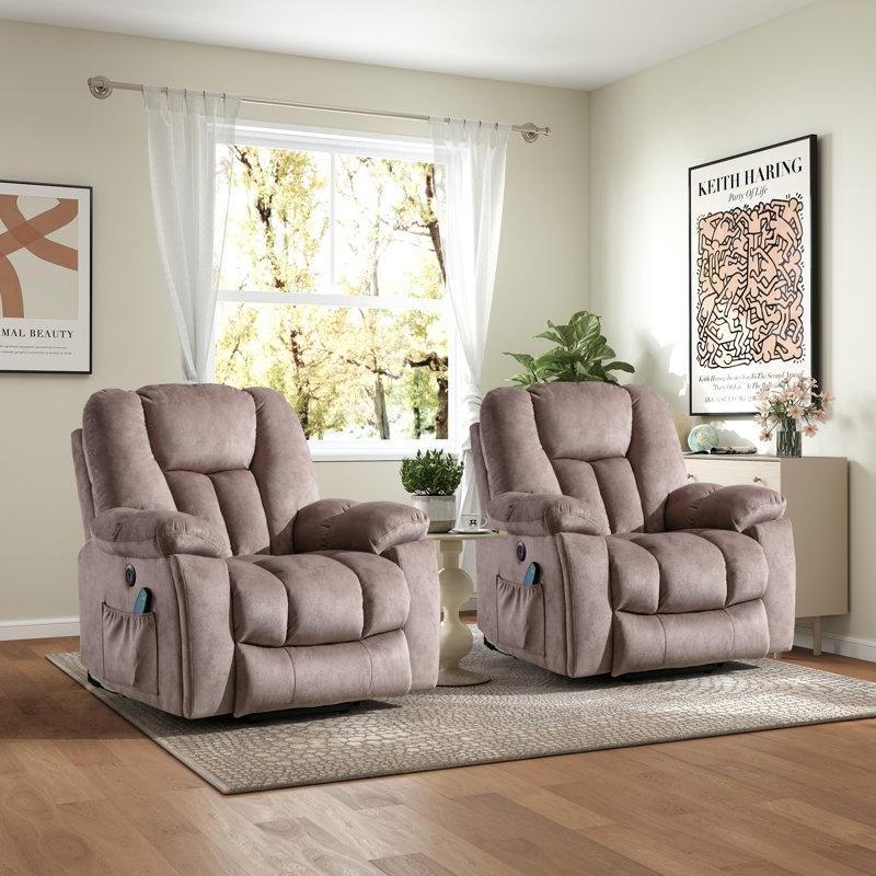 Camel Kadife Isıtmalı Masajlı Asansörlü Elektrikli Tv Koltuğu - 156463