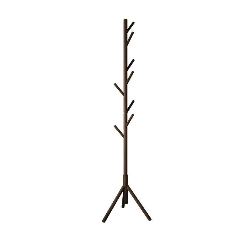 Cappuccino Masif Ahşap 8 Kancalı Tripod Ayaklı Portmanto - 175x50x50 cm - 161464