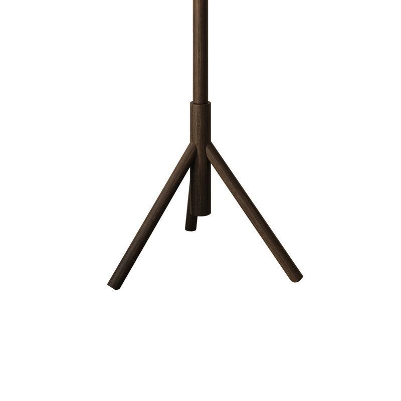 Cappuccino Masif Ahşap 8 Kancalı Tripod Ayaklı Portmanto - 175x50x50 cm - 161464
