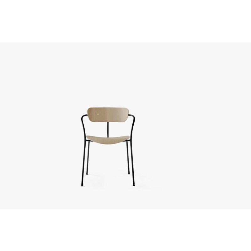 Çelik ve Ahşap Kaplama Kolçaklı İstiflenebilir Sandalye - 147675