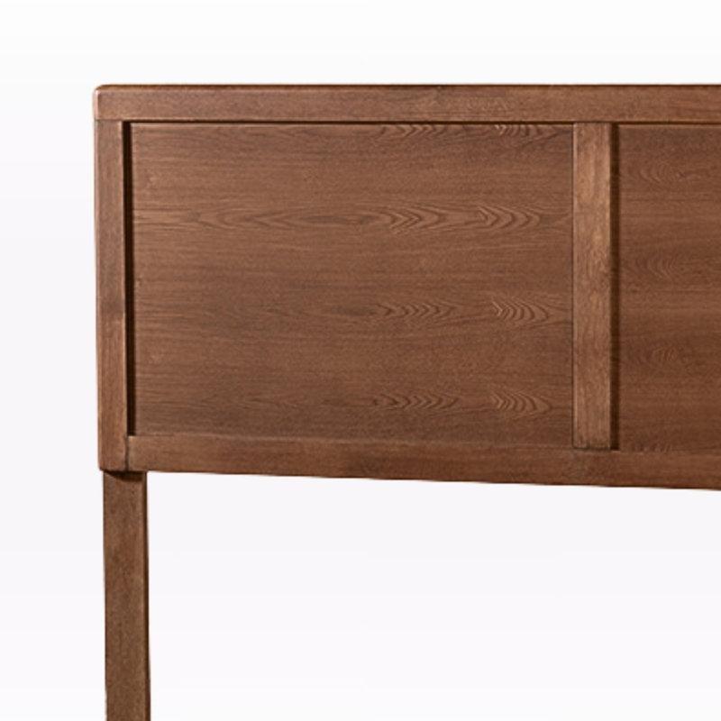 Ceviz Masif Ahşap Panelli Ayarlanabilir Yükseklikli Yatak Başlığı - 156 cm - 144801