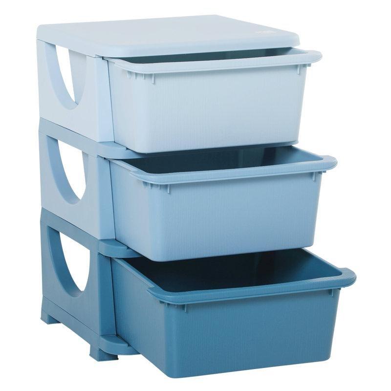 Çıkarılabilir 3 Sepetli Kompakt Plastik Oyuncak Dolabı - 57 cm - 150558