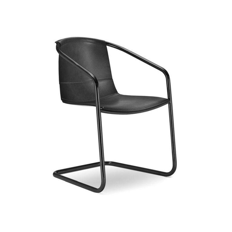 Deri Döşemeli Çelik Kolçaklı Konsol Sandalye - 147207