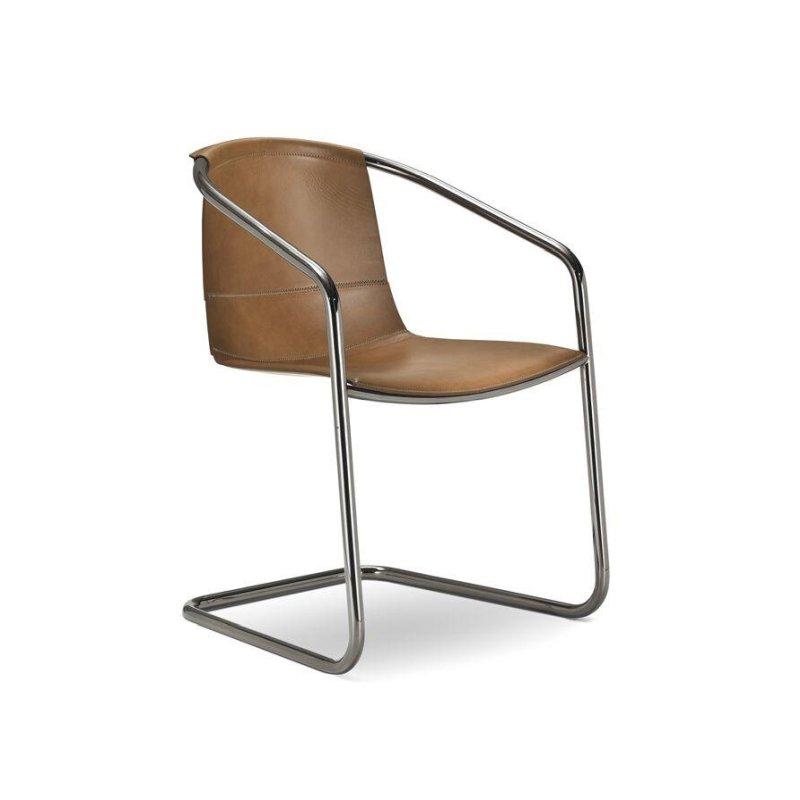 Deri Döşemeli Çelik Kolçaklı Konsol Sandalye - 147207