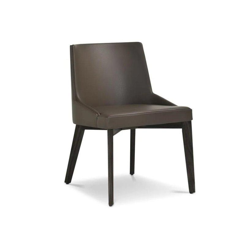 Deri Döşemeli Metal Ayaklı Japon Tasarım Sandalye - 147204