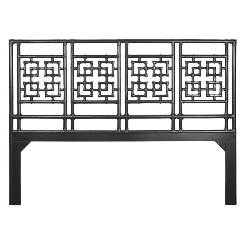 Deri Sargılı El Yapımı Rattan Geometrik Desenli Yatak Başlığı - 145020