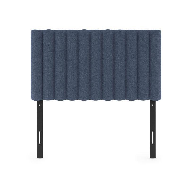 Dikey Kanallı Polyester Kumaş Döşemeli Ayarlanabilir Yatak Başlığı - 107 cm - 144603