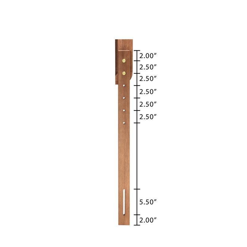 Dişbudak Ceviz Masif Ahşap Çıtalı Ayarlanabilir Yatak Başlığı - 155 cm - 144765