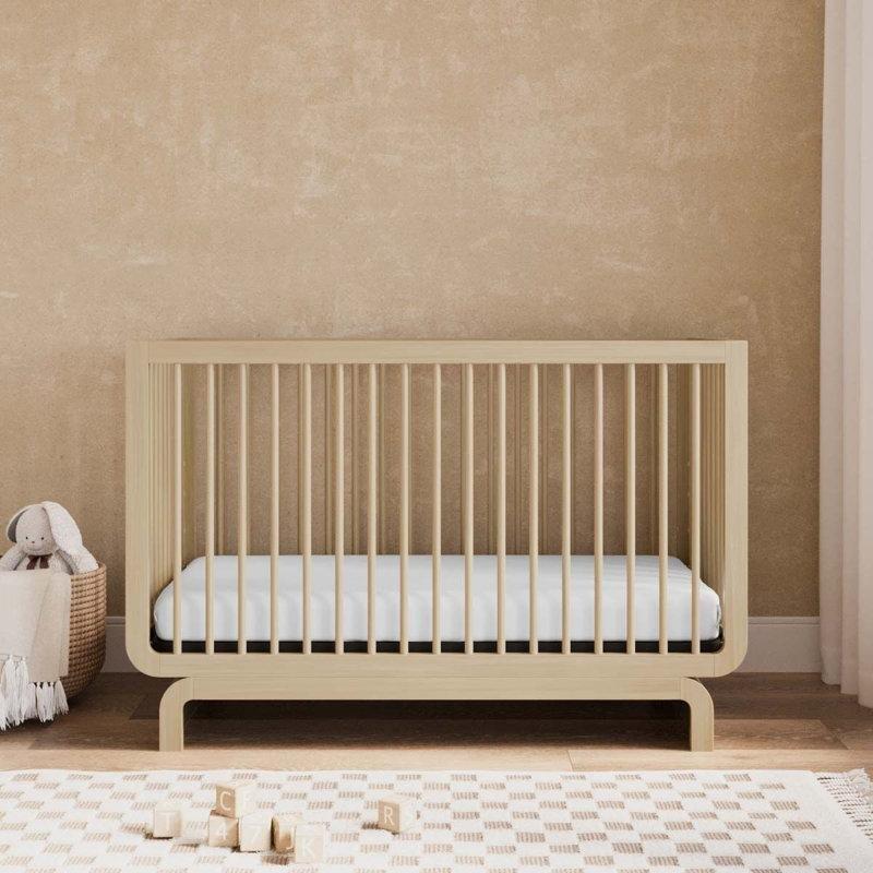 Doğal Masif Ahşap 5i 1 Arada Büyüyen Ayarlanabilir Yataklı Beşik - 138x76 cm - 162163