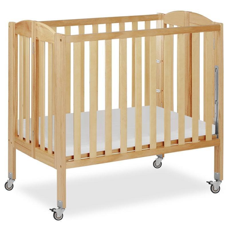 Doğal Renk Huş Ağacı 2si 1 Arada Katlanabilir Tekerlekli Portatif Mini Beşik - 105x67 cm - 161854
