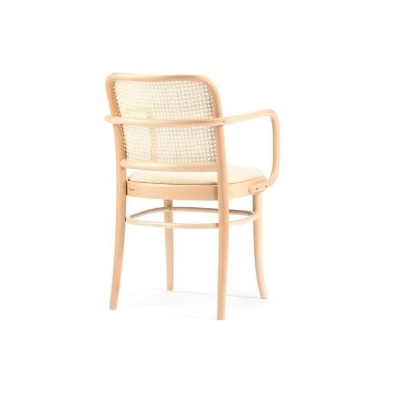 Döşemeli Ahşap ve Viyana Hasırı Kolçaklı Sandalye - 147162