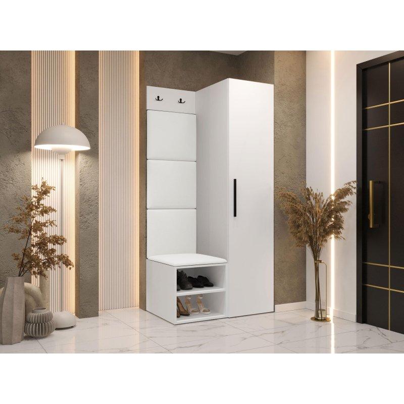 Döşemeli Duvar Panelli 7 Parçalı Modüler Portmanto Vestiyer Seti - 158863