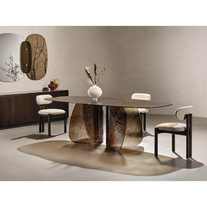 Döşemeli Masif Ahşap ve Metal İskeletli Sandalye - 147180