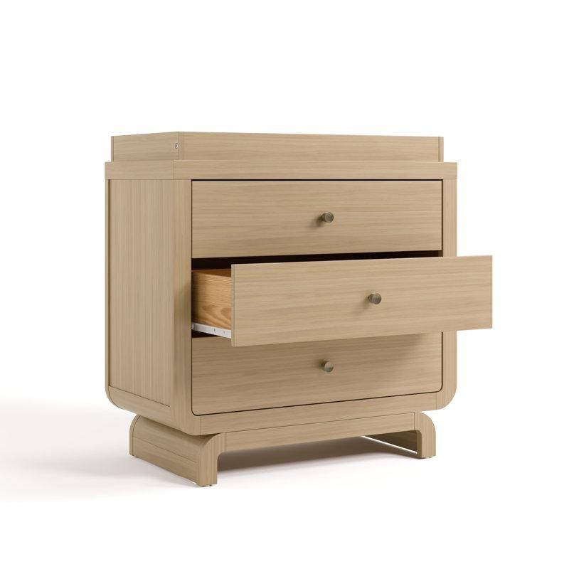 Driftwood Masif Ahşap 3 Çekmeceli Çıkarılabilir Tablalı Alt Değiştirme Masası - 163147