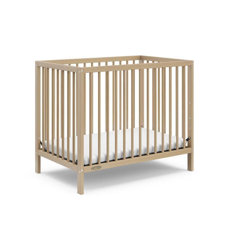 Driftwood Rengi Masif Çam 4ü 1 Arada Dönüştürülebilir Yataklı Mini Beşik - 102x67 cm - 162052