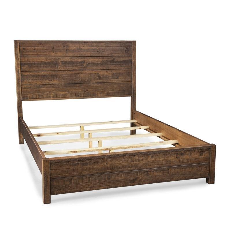 Eskitme Masif Çam Panelli Karyola - 163x215 cm - 143332