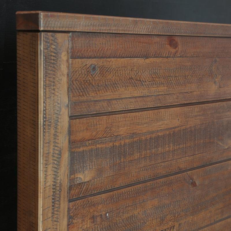 Eskitme Masif Çam Panelli Karyola - 163x215 cm - 143332
