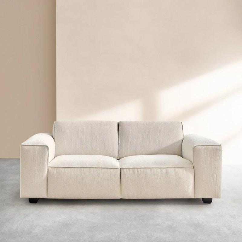 Fildişi Buklet Kumaş 2 Kişilik Koltuk - 193 cm - 154978