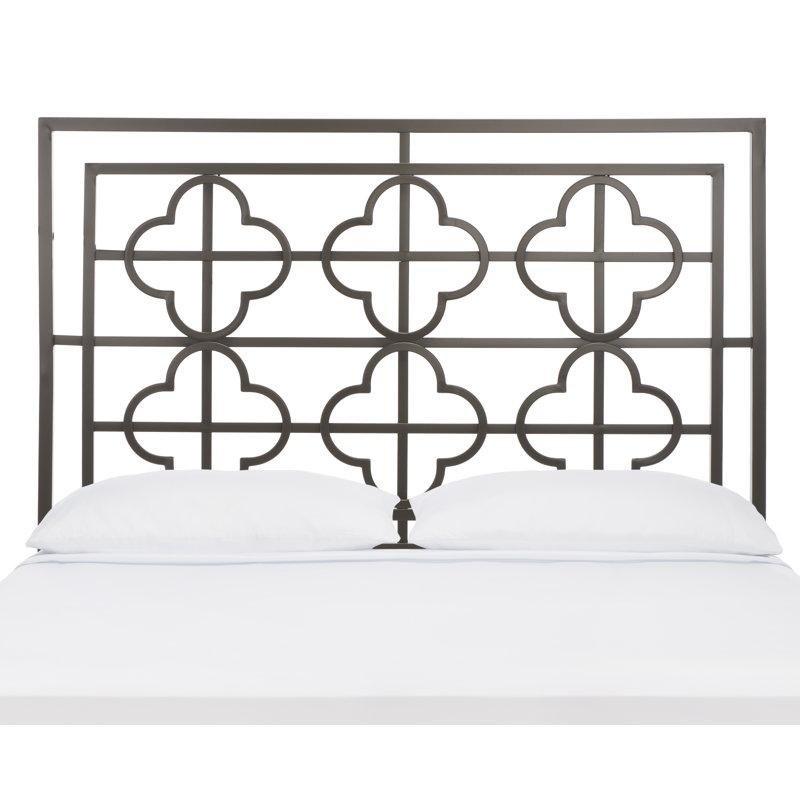 Gold Eskitme Demir Dört Yapraklı Yonca Desenli Yatak Başlığı - 154 cm - 144999