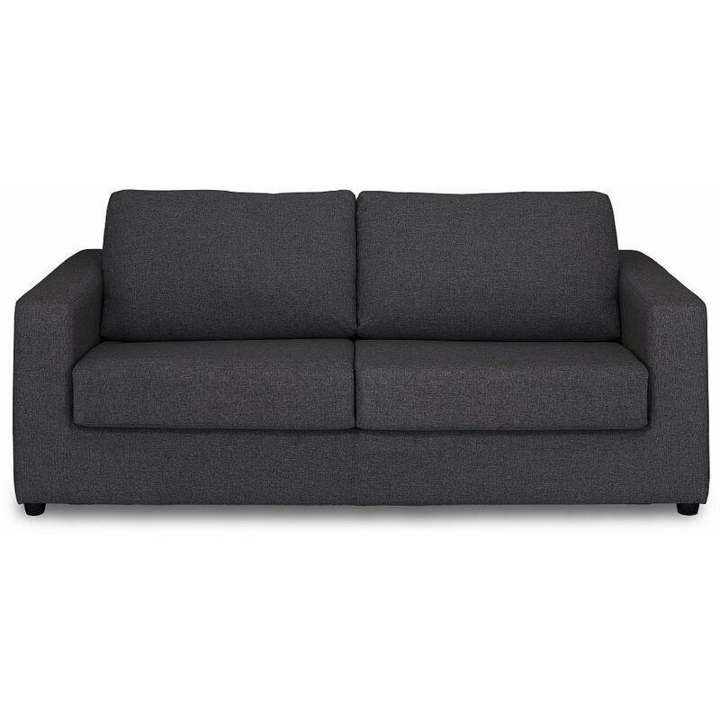 Grafit Gri Tüvit Kumaş Express Mekanizmalı Yataklı Üçlü Koltuk - 194 cm - 152360