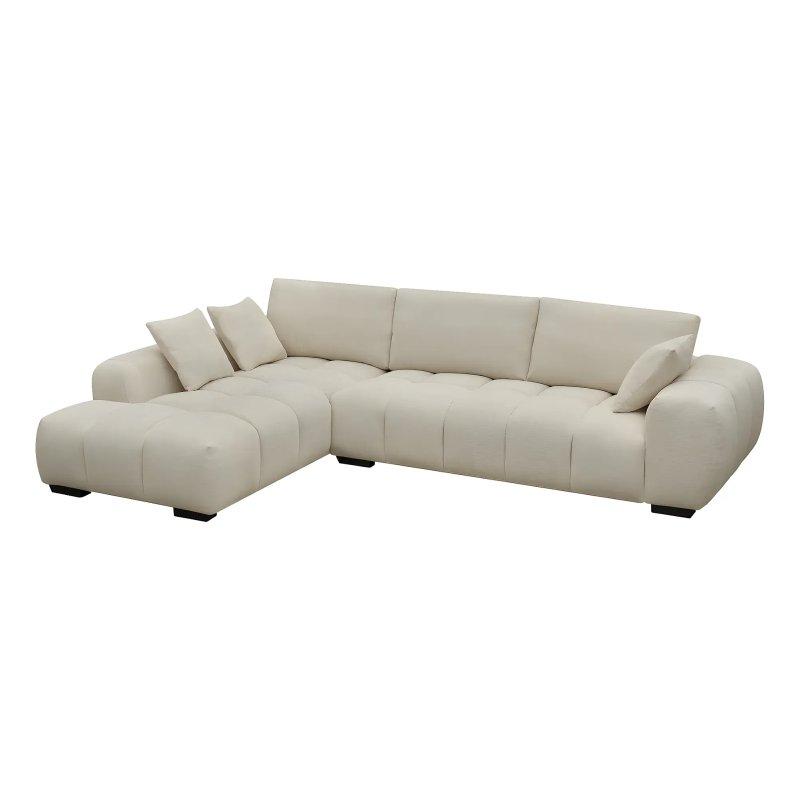 Gri 3 Kişilik Köşe Koltuk - 100x100x100 cm - 155848