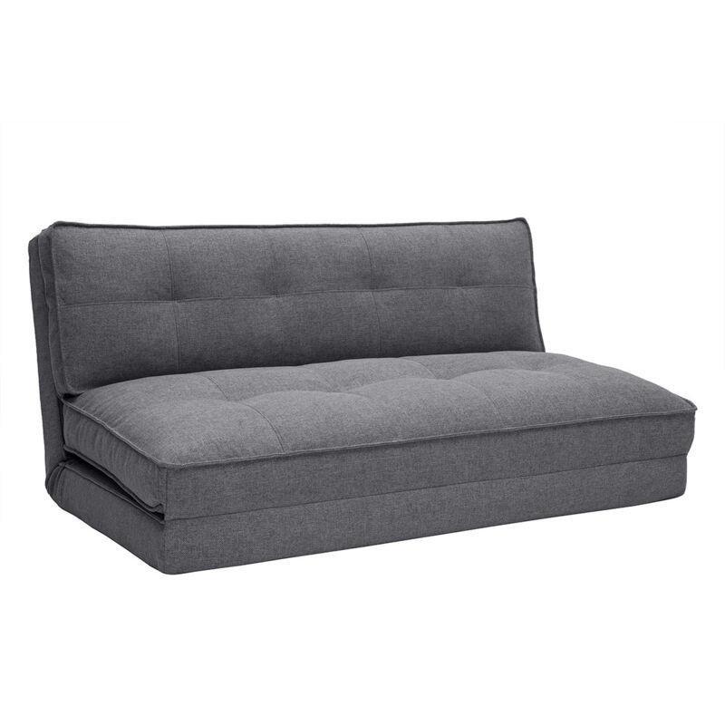 Gri Kumaş 2 Kişilik Yatak Olan Fonksiyonel Koltuk - 135 cm - 154139