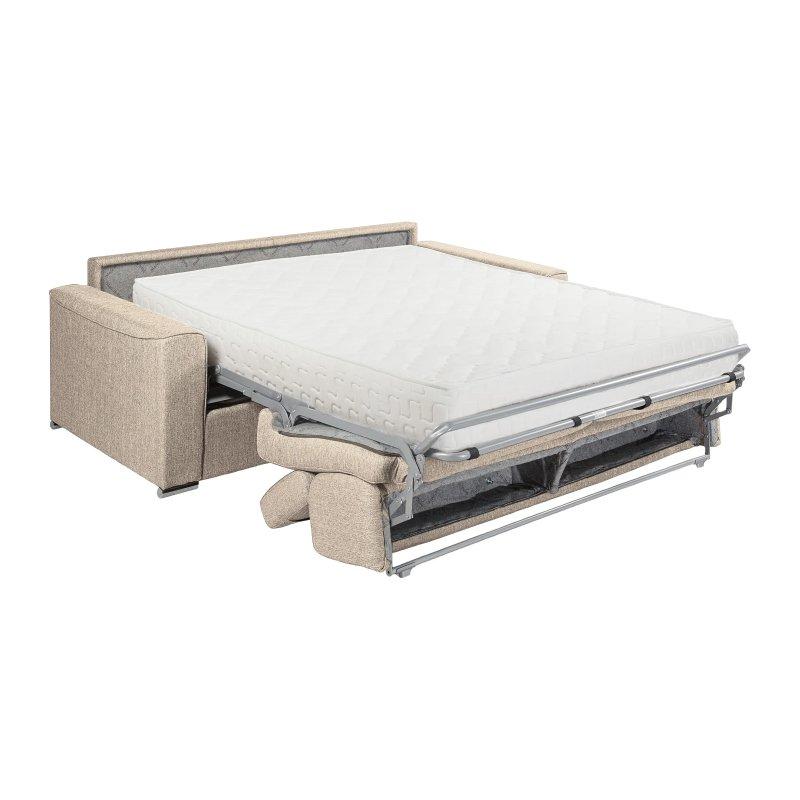 Gri Kumaş 4 Kişilik Visco Yataklı Geniş Latalı Çekyat Koltuk - 160 cm - 155416