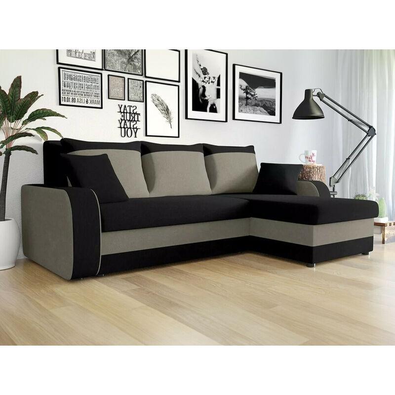 Gri Mikrofiber Kumaş Yataklı Sandıklı Üniversal Köşe Koltuk - 238x147 cm - 153289