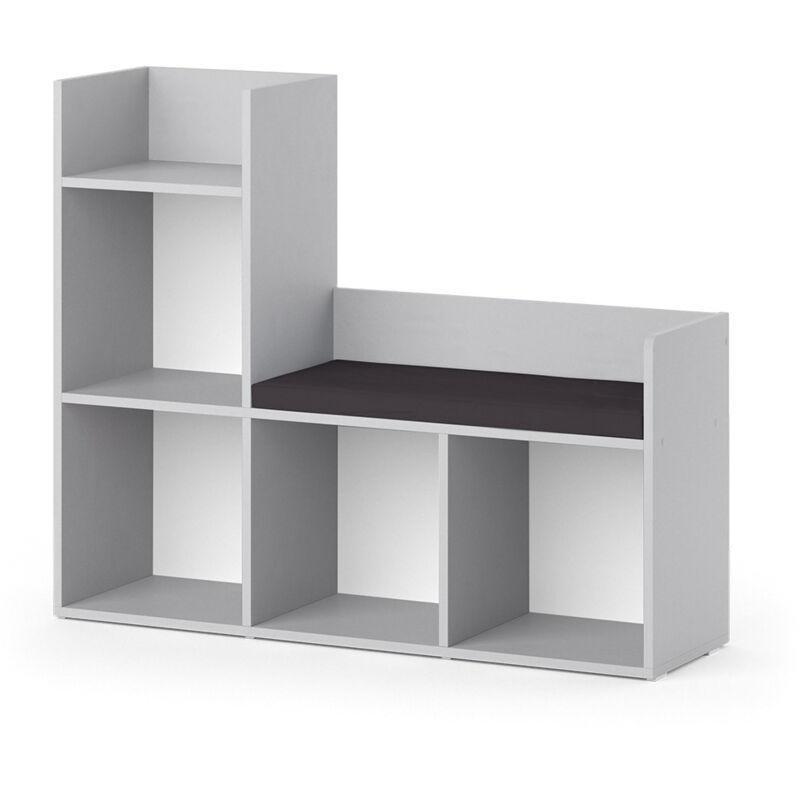 Gri Minderli Oturma Alanlı Suntalam Oyuncak Dolabı - 108x89 cm - 150770