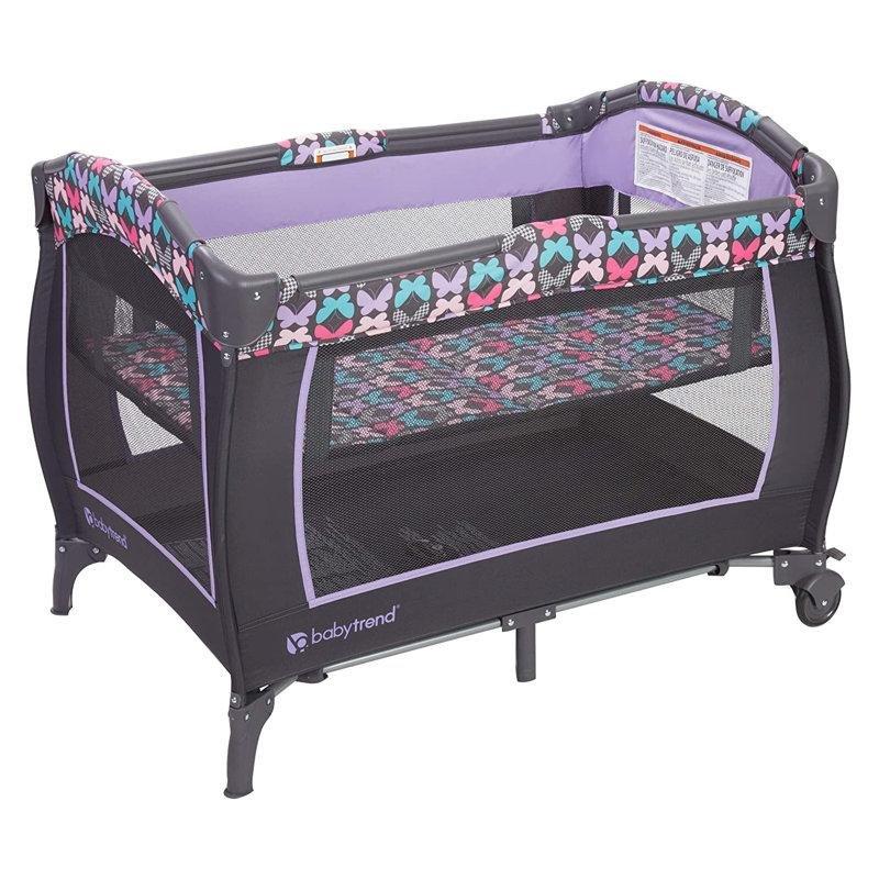 Gri Plastik Katlanabilir Tekerlekli Anne Yanı Beşik - 73x103 cm - 161572