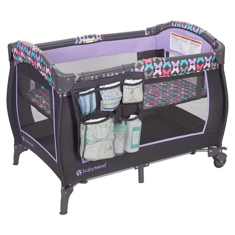 Gri Plastik Katlanabilir Tekerlekli Anne Yanı Beşik - 73x103 cm - 161572
