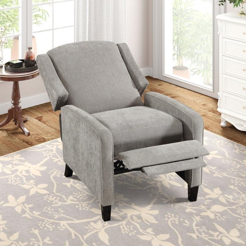 Gri Polyester Kumaş 3 Kademeli Geri İtmeli 2'li Set Tv Koltuğu - 71 cm - 156454