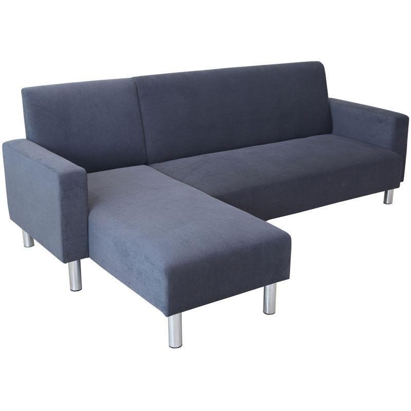 Gri Polyester Kumaş Yönü Değiştirilebilir 4 Kişilik Köşe Koltuk - 141x130 cm - 153366