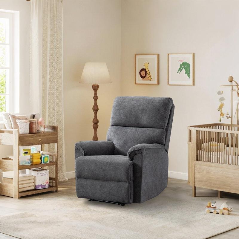 Gri Şönil Kumaş USB Girişli Motorlu Tv Koltuğu - 84 cm - 156532