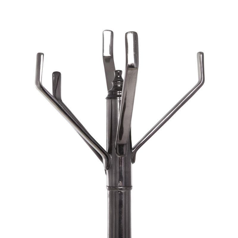 Gümüş Rengi Alüminyum 5 Kancalı Ayaklı Portmanto - Vestiyer - 174x39x39 cm - 161242