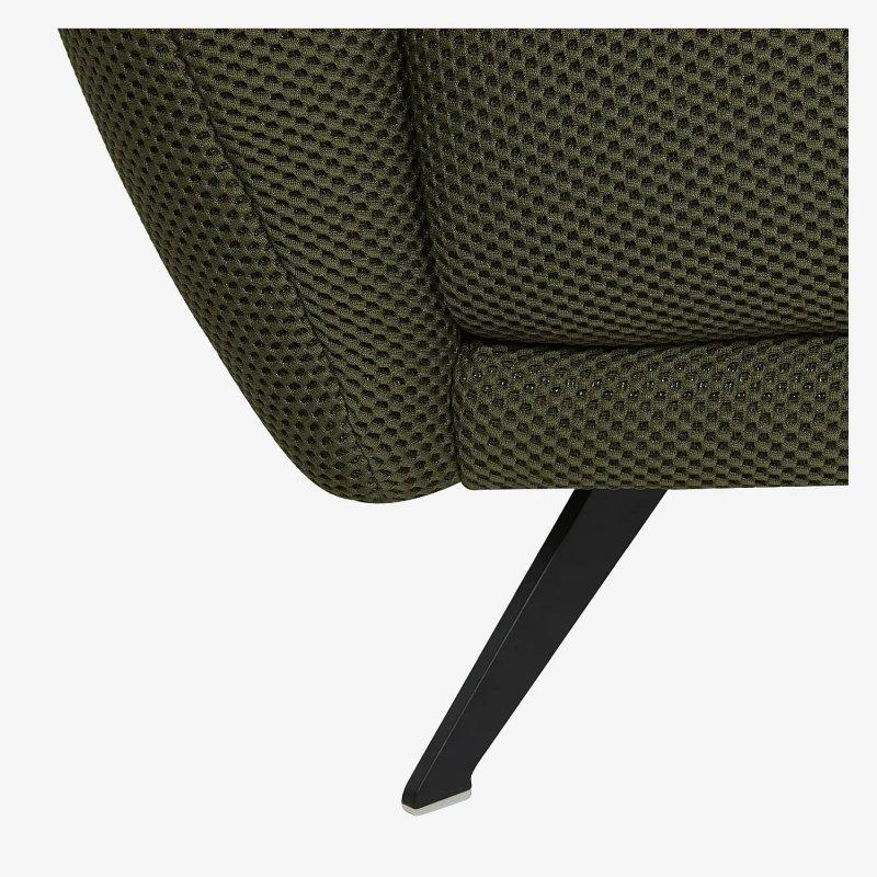 Haki Yeşil 3D Kumaş Ayarlanabilir Sırtlı Üçlü Koltuk - 210 cm - 154393