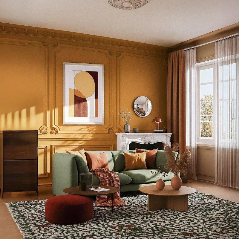 Haki Yeşil Kumaş Kuş Tüyü Dolgulu İkili Koltuk - 180 cm - 154725