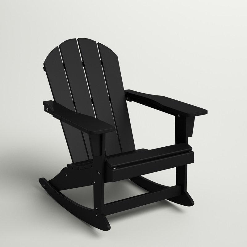 Hava Koşullarına Dayanıklı HDPE Adirondack Sallanan Sandalye - 146427