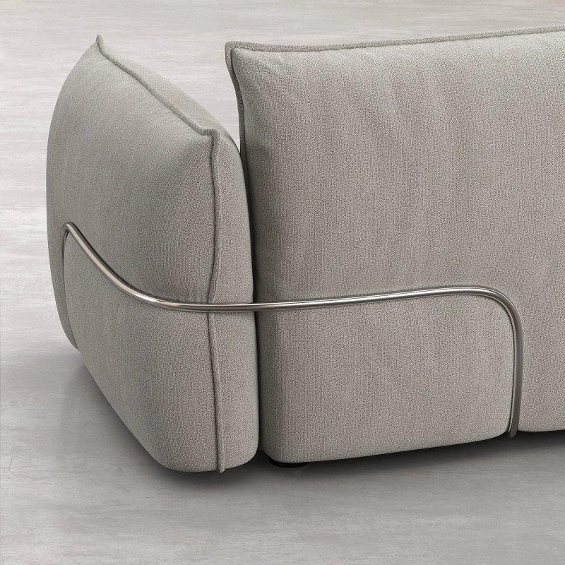 İnci Grisi Kumaş Morten Georgsen Tasarımı Sol Köşe Koltuk - 327 cm - 154473