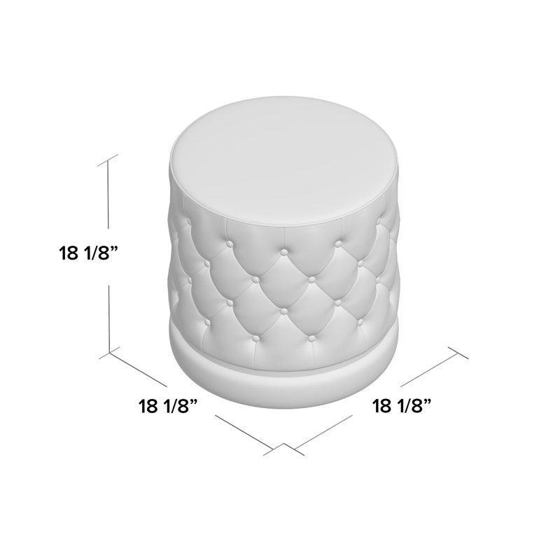 Kadife Kapitoneli Döner Geometrik Desenli Makyaj Sandalyesi - 146166