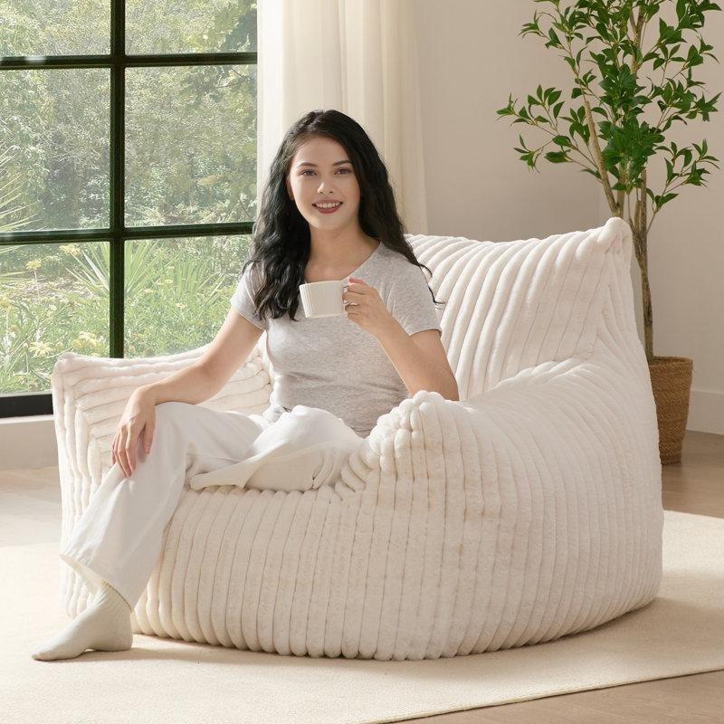 Kadife Kumaş Sünger Dolgulu Ergonomik Puf Koltuk - 157657