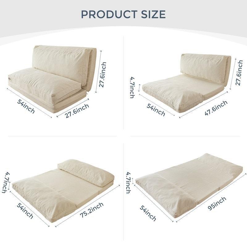 Kadife Yatak Olan Çıkarılabilir Kılıflı Puf Koltuk - 138x242 cm - 157669