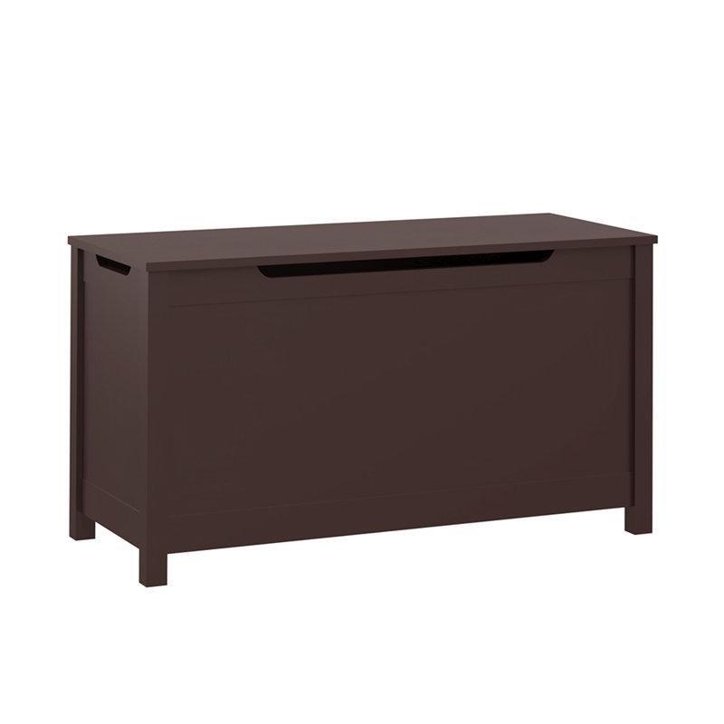 Kahverengi Ahşap Güvenlik Menteşeli Oturaklı Oyuncak Dolabı - 81 cm - 150399
