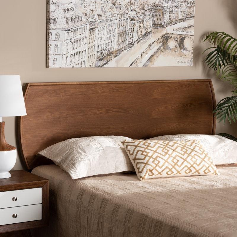 Kahverengi Ahşap Panelli Yüksekliği Ayarlanabilir Yatak Başlığı - 210x127 cm - 144864
