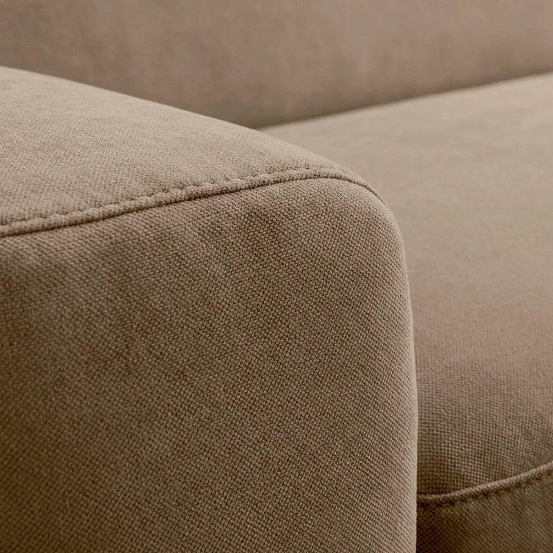 Kahverengi Atrani Kumaş İtalyan Mekanizmalı 3 Kişilik Yatak Olan Koltuk - 238 cm - 154855