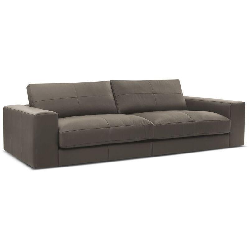 Kahverengi Deri 3 Kişilik Koltuk - 153583