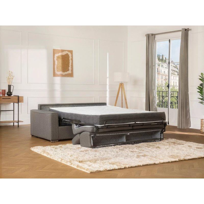 Kahverengi Kumaş Visco Süngerli 4 Kişilik Yataklı Koltuk - 160 cm - 155419