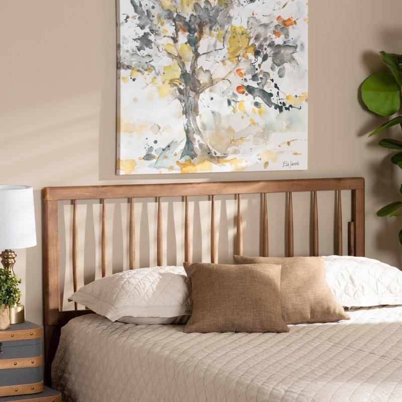 Kahverengi Masif Ahşap Çubuklu Ayarlanabilir Yatak Başlığı - 156 cm - 144840